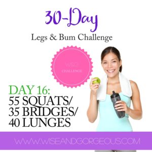 Legs & Bums Challenge: Day 16