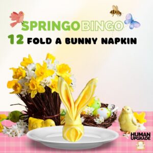 Fold a Bunny Napkin